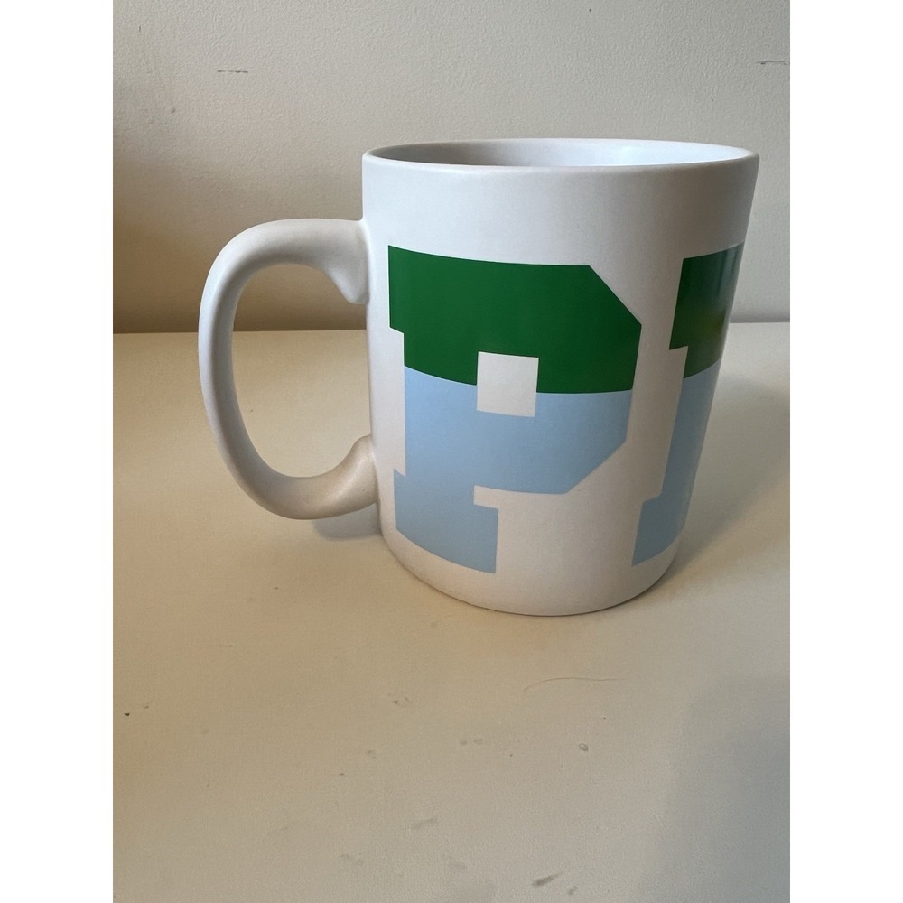 PINK Jumbo Coffee Mug‎ By Victoria's Secret, 29.76 fl oz Kelly Green And Blue